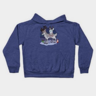 Garden Paws Winter Design Kids Hoodie